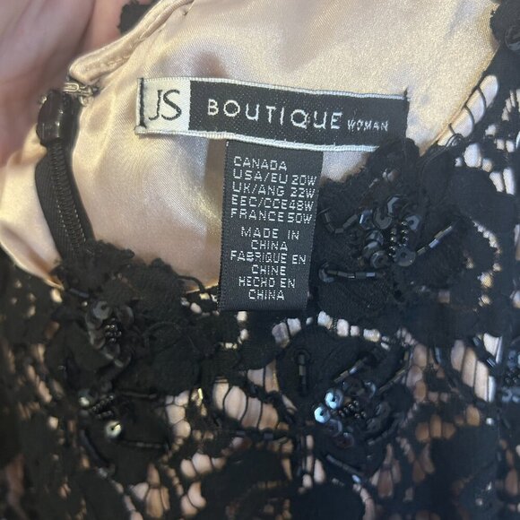 Women’s Y2K Whimsigoth Floral Lace Midi Dress Sz 20 Romantic Cocktail Witchy - Picture 8 of 8